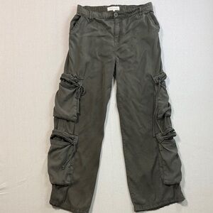 Risen Jeans Stylish Women's Cargo Jeans in Green